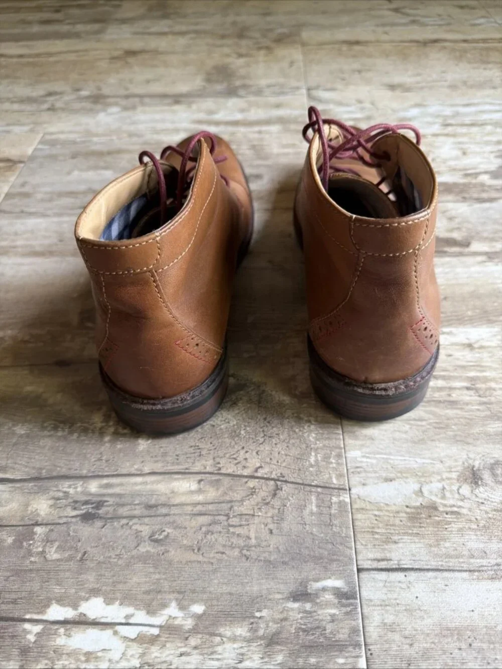 BOSTONIAN Commonwealth Brown Leather Chukka Boots Men’s 8.5M